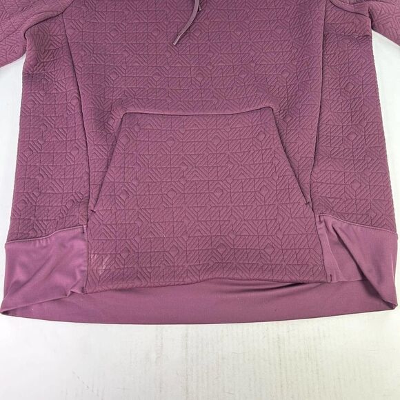 Athleta Ladie Tops Athleta Eggplant Purple Textured Sweatshirt Size M Turtleneck - Picture 10 of 15